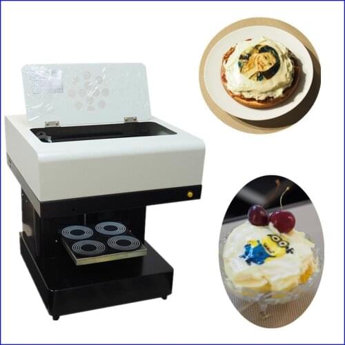 Coffee Printer 4 cups printing cake Printing machine Automatic edible Printer Chocolate Printer Selfie coffee printing