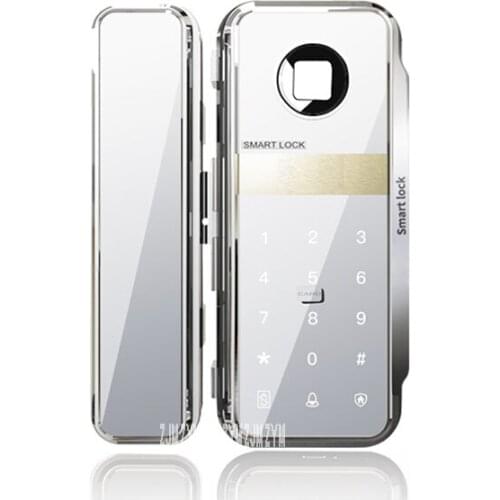 Remote Control Version Fingerprint Lock Office Glass Door Keylock Swipe Card Intelligent Smart Lock Touchscreen Digital Lock
