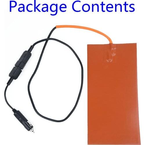 12V/100W Pizza Hot Food Delivery Bag Silicone Heater Pad Mat & 65C Thermostat AU