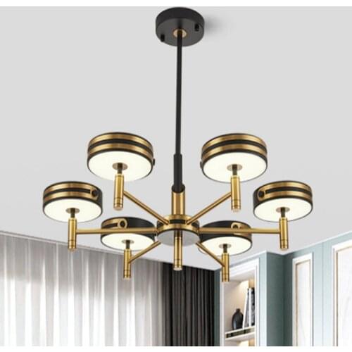 Postmodern Light Luxury Deco Chandelier Nordic Living Room Simple Creative Hanging Lamp Hotel Restaurant LED Chandelier Lighting