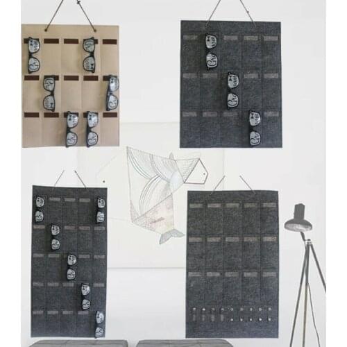 Wall mount hanging Storage Bag Case For Jewelry sundries sunglasses Dust Cover Protector Hanger Storage Bag Organizer