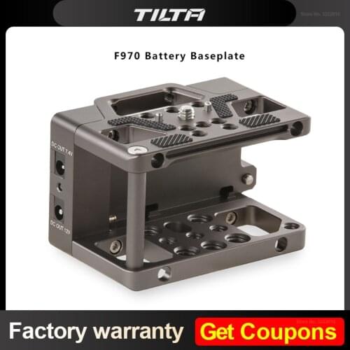 Tilta TA-BSP-F970 F970 Battery Baseplate 7.4v and 12V DC outputs for BMPCC 4K Camera Cages