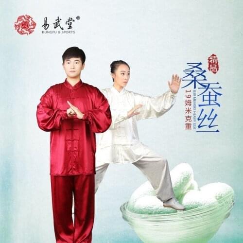 Yiwutang Unisex Tai chi Uniform Summer Kung fu suit Martial Art clothing Chinese Traditional Sets Spring Summer