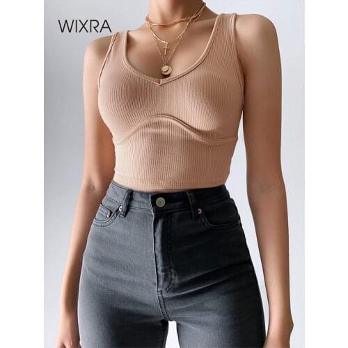 Женские трикотажные майки Wixra China At AliExpress
