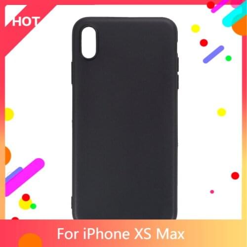XS Max Case Matte Soft Silicone TPU Back Cover For iPhone XS Max Phone Case Slim shockproof