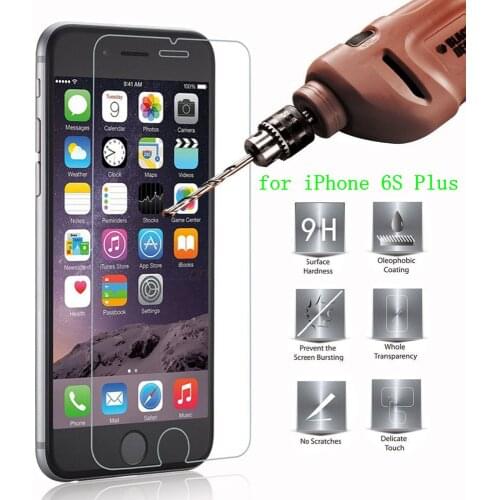 For iPhone 6S Plus Tempered Glass Original 9H High Quality Protective Film Explosion-proof Screen Protector for iPhone 6S Plus