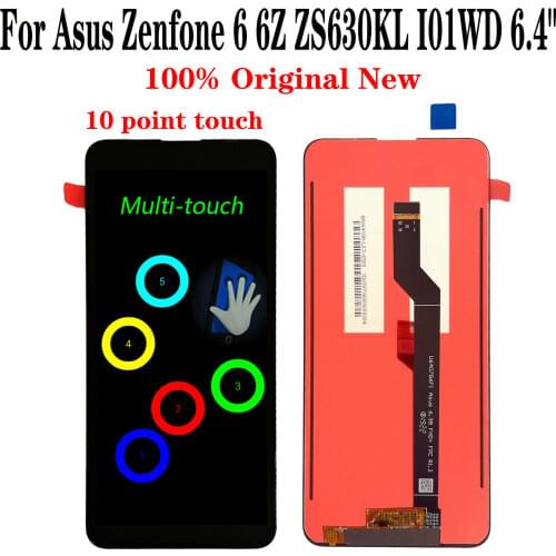 Original New For Asus Zenfone 6 6Z ZS630KL I01WD 6.4" LCD Display Touch Screen