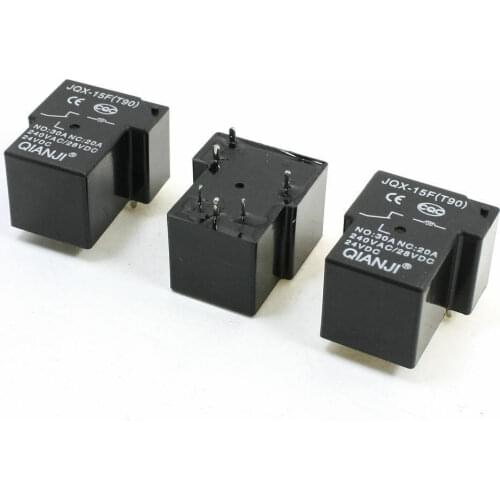3Pcs JQX-15F(T90) PCB Voltage 6 Pin Power Relay Coil DC 24V