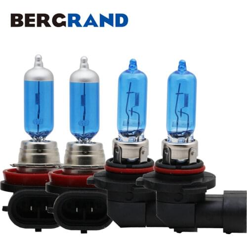 Luz HB3 9005 65W Car Halogen H11 55W Headlight 4300K Xenon Fog Lights Bulb Hard Glass For Toyota Verso/Highlander/Avalon 4PCS