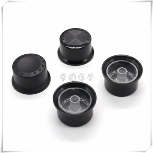 5 Piece 34 * 19mm oil injection black light transmission knob light guide power discharge potentiometer knob flower shaft 6mm