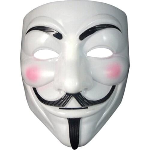 Anonymous Steampunk Horror Scary Cosplay Halloween Masks for The Face Party Halloween Masque V Vendetta Props Reusable