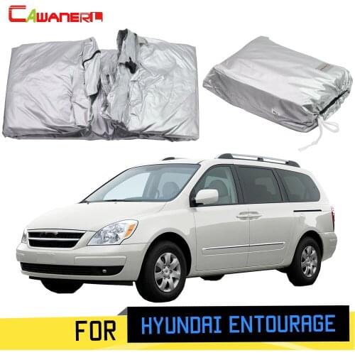 Cawanerl For Hyundai Entourage 2006-2014 Full Car Cover Anti-UV Sun Rain Snow Scratch Protector Cover Windproof