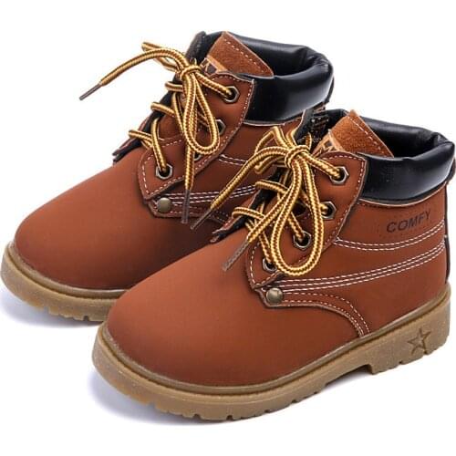 CMSOLO Leather Boots For Girls