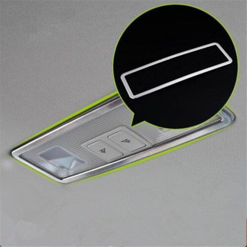 Cotochsun car styling special stainless steel roof lamp decoration cover sticker case for Volkswagen GOLF 7 MK7