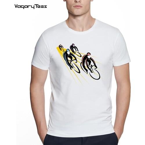 Vintage Bicycle Graphic T-Shirt Fashion Men Short Sleeve cycle bicycle Race Print Casual Hip Hop Boy unisex streetwear top tee