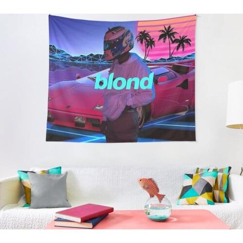 Blonde Retrowave Tapestry Fashion Room Decor Pattern Print Tapestry Wall Bedroom Carpet Bed Sheets
