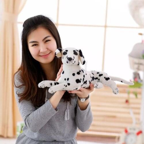 Simulation animal 30cm prone dalmatian dog plush toy simulation doll d7805