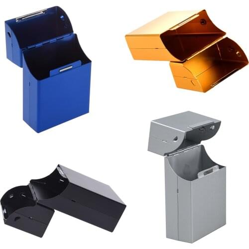 Magnetic King Size Metal Aluminum Pocket Cigarette Cigar Tobacco Box Case Holder