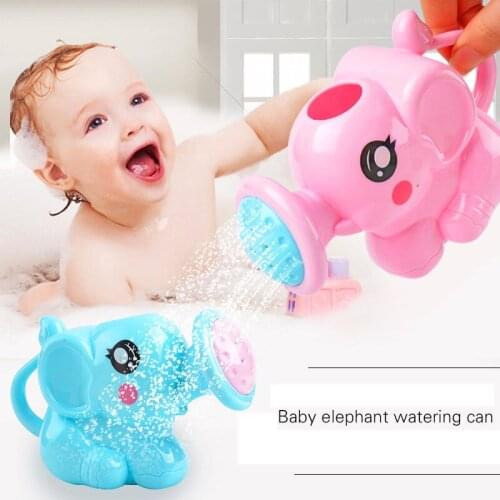 Cartoon Baby Watering Can Kids Bath Toys Plastic Elephant Shape Water Spray For Baby Shower Swimming Game Gifts Free Shipping