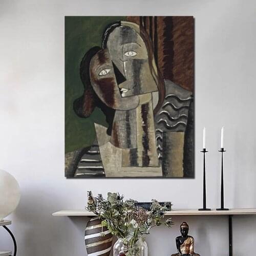 Canvas Printed Georges Braque Wall Art Poster Cubism Painting Modern Home Decor Woman Modular Abstract Picture Frame For Bedroom
