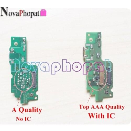 Novaphopat For Huawei Y6 II Y6ii Y6-2 Charger Port USB Charging Connector Connect Flex Cable Mic Microphone Replacement 5pcs/lot