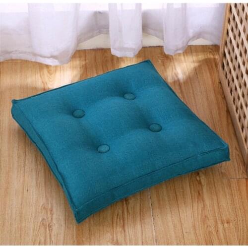 Four Seasons Simple Solid Color Throw Pillow Soft Thickened Sofa Window Chair Seat Cushions Tatami Mattress Butt Pads Home Decor