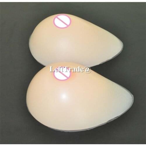 1 pair 1000g 85c 90c realistic silicone breast form for mastectomy crossdressing natural soft fake boobs