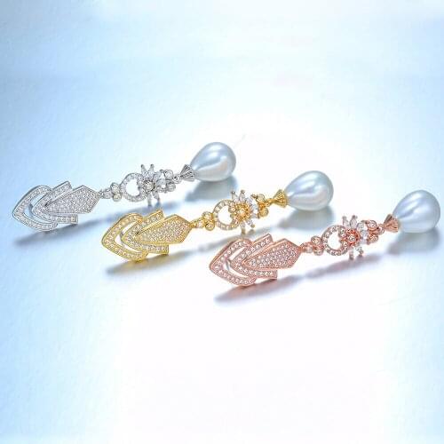 YPAY8 Luxury Fashion For women S925 Sterling Silver High Quality Crystal Earrings Wedding Party Stud Earrings Goddess Jewelry