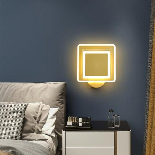 Nordic Postmodern led Wall Light Simple Bedside Wall Lamps Personalized Living Room Aisle led Lighting Bedroom Study led Lamps