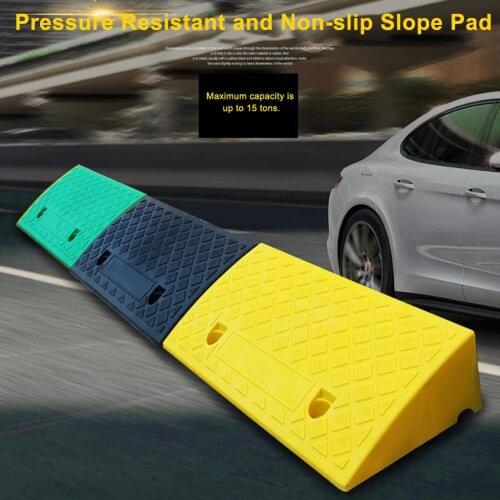 Heavy Duty Car Ramps Antiskid Working Ramp Car Threshold Ramp Portable Curb Ramp with Textured Surface for 6-8CM Height Steps