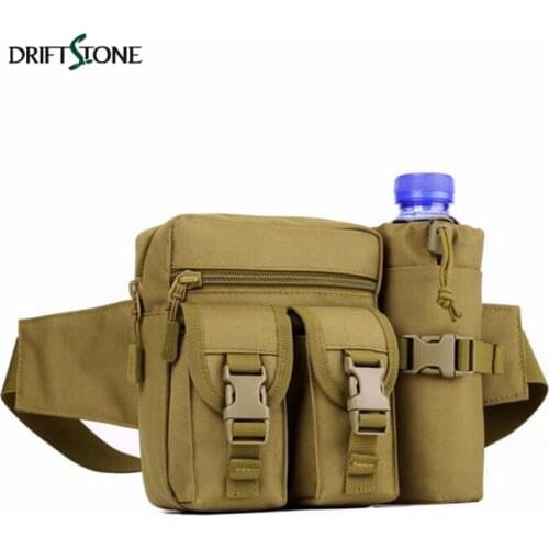 Tactical Molle Water Bottle Waist Bag Waterproof Sling EDC Pouch Bags Lightweight Sport Camping Pack Climbing Hunting