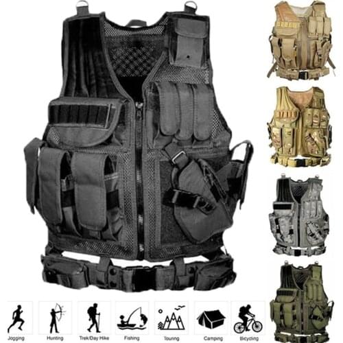 Security Tactical vest Tactical Vest Multi-pocket SWAT Army Military Vest Hunting Vest Paintball Combat Vest For Wargame