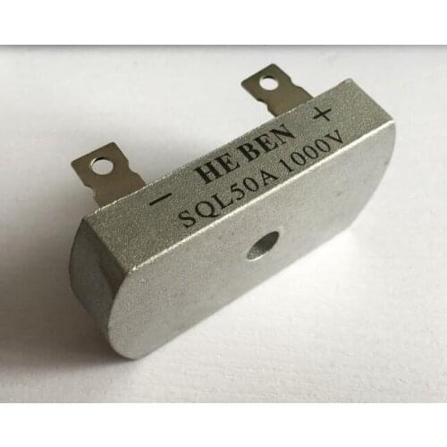 5pcs three-phase rectifier bridge rectifier SQL50A 1000V Metal Case Bridge Rectifier 32*60mm