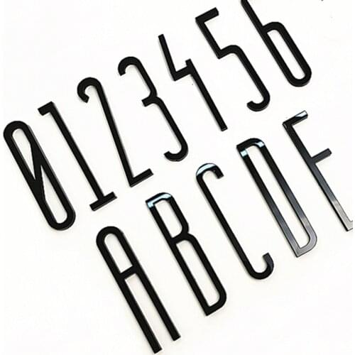 Decoration Door Number and Letter Height 8cm Words