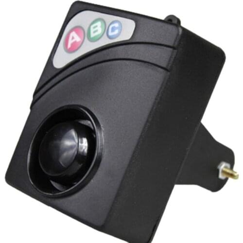 Outdoor Bike Alarm Lock Bicycle Motorbike Cycling Security alarm Loud Anti-theft ABC Code Type Lock for Bike alarm no packing