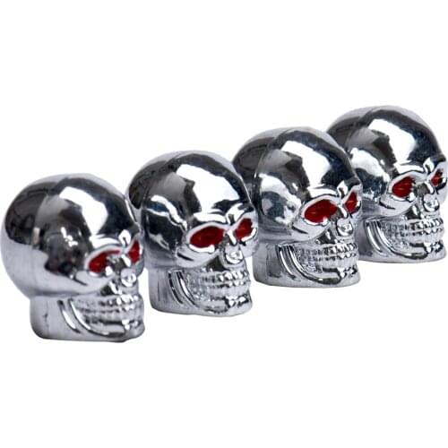 Universal Skull Wheel Tire Valve Cap Car Bike Motorcycle Tyre Stems Air Cap Airtight Cover For Mercedes BMW Audi VW Accessories