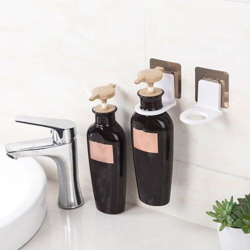 Bathroom Liquid Soap Rack Holder Shower Gel Hook Kitchen Multi-function Bottle Hanger Simple Wall Shampoo Rack Suction Wall Hook