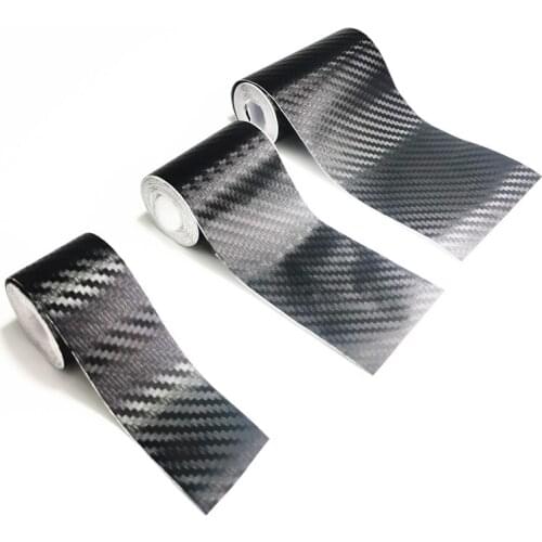 5D Carbon Fiber Car Stickers Vinyl Waterproof Film Automobiles Door Sill Trunk Bumper Protector Sticker Decals Auto Accessories