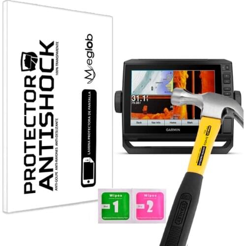 Screen protector Anti-Shock Anti-scratch Anti-Shatter compatible with Garmin echoMAP CHIRP 93sv