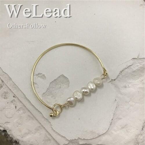 Retro Fashion Geometric Beaded Bracelet Pearl Bracelet Commuter Net Red Bracelet Female Metal Tide Beaded Bracelet