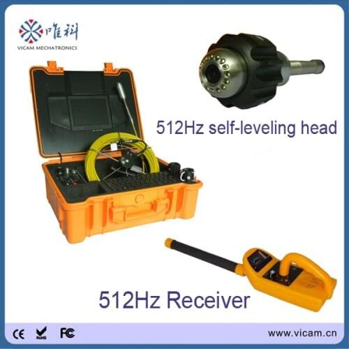 40m cable sewer pipe inspection drain camera with the meter counter and the self level and the transmitter and a locator