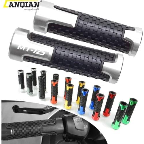 7/8" 22mm Motorbike Accessories CNC Handlebar Hand Grips Bar Handle Grip For YAMAHA MT125 MT 125 MT-125 2014 2015 2016 2017 2018