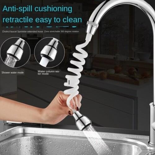 A2744 Home Kitchen Faucet Extension Extender Long Hose Portable Scaling-in Or Scaling-Foaming Shower Faucet