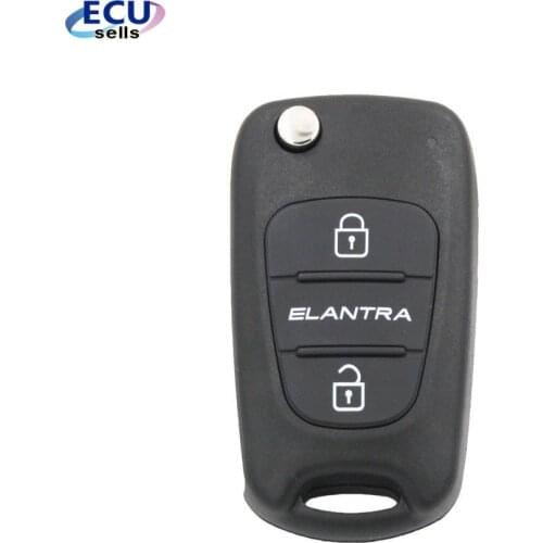 Promotion ! Replace Flip Key Shell fit for HYUNDAI Elantra Remote Case Fob Uncut 3 Button with logo