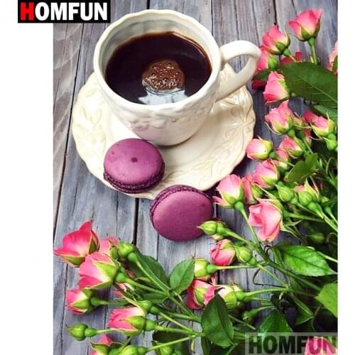 HOMFUN Diamond Painting "Coffee cup" 5D DIY Diamond Embroidery Full Square/Round Decor Cross Stitch Rhinestone A11594
