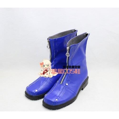 God Eater Soma Schicksal Blue Short Halloween Cosplay Shoes Boots X002