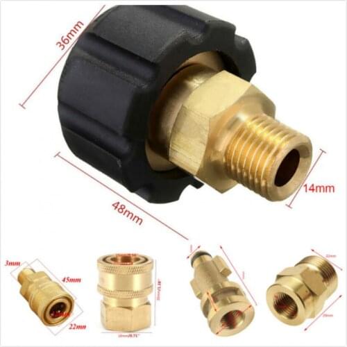 1/4'' High Pressure Quick Connector Car washer Adapter Water Gun Hydraulic Couplers Couplings For Garden Irrigation