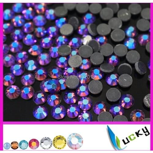 Amethyst ab color DMC 1440pcs 6ss iron on crystal 1.9-2.0mm hotfix rhinestones good water and heat test super shine