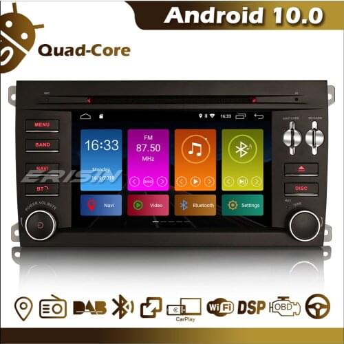 Erisin ES3014P 7" Car Stereo Android 10.0 CarPlay DAB+ DSP TPMS DVR GPS Navigation DVB-T2 Camera for Porsche Cayenne 2003-2010