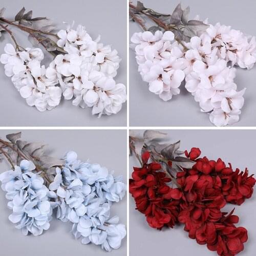 1pc Hyacinth simulation flower wedding road lead flower arrangement violet artificial silk flowers